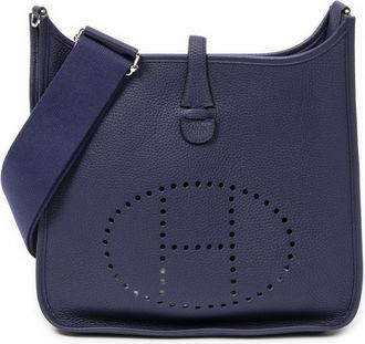 Herm&egrave;s Pre-owned Womens Evelyne III PM Shoulder Bag - Blue - One Size