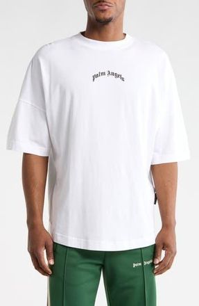 Palm Angels Arched Logo Graphic T-Shirt in White at Nordstrom Rack, Size Xxx-Large