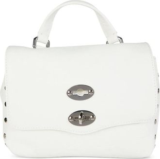 Zanellato Daily Postina kleine tas met handgreep en studs - Wit