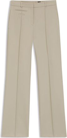 BOSS Regular-fit trousers in virgin-wool twill