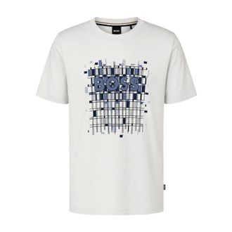 HUGO BOSS Tops, Heren, Wit, 2Xl, T-Shirts