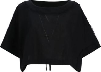 Devotion Top Kaliopi con frange - Nero