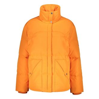 Kenzo Jassen, Dames, Oranje, XS, Katoen, Donsjack met ritssluiting en drukknoopsluiting