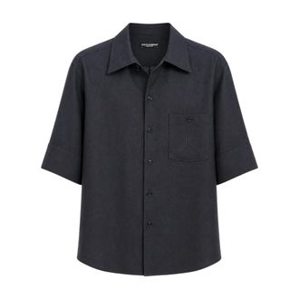 Dolce & Gabbana Heren, Overhemden, Blauw, Maat: M