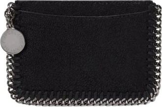Stella McCartney Tassen, Dames, Zwart, ONE Size, Polyester, Falabella Ritssluiting Kaarthouder