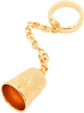 Moschino Anello Ditale in Oro - unisex - Ringen - Geel - M - Accessoires