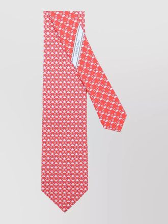 Ferragamo patterned standard width pre tied bow tie