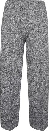 Circus Hotel Grey Viscose Wide Leg Trousers