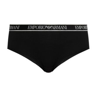 Emporio Armani Bottoms, female, Black, Size: XS Cotton Briefs