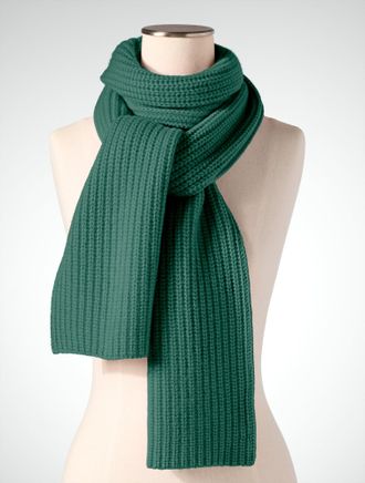 Talbots Chunky Cashmere Scarf - Rolling Green - 001 Talbots