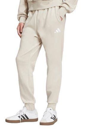 adidas Essentials Feelcozy Fleece Pants in Wonder Alumina/White at Nordstrom Rack, Size Medium
