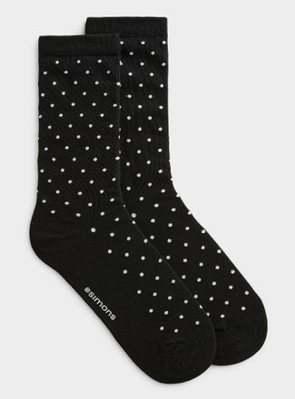 Simons Womens Pin dot socks