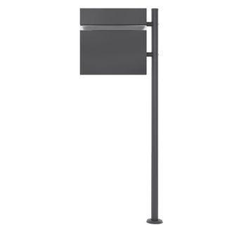 ECD Germany Buz&oacute;n de pie con compartimento para peri&oacute;dicos, buz&oacute;n con correo