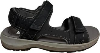 Clarks Schoenen, Heren, Zwart, 41 1/2 EU, Flat Sandalen