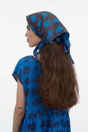 Ace & Jig Oversized Tassel Bandana in Azure at Nordstrom