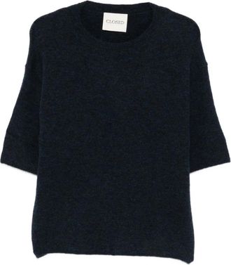 Closed Ronde hals gebreide kleding - Dames - Ronde hals truien - Blauw - S - Truien & Vesten