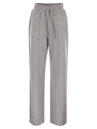 Max Mara Weekend Maxmara Sponda jerseybroek met gedrapeerd effect