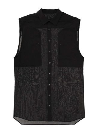Rick Owens Sleeveless Shirt Jumbo Sl