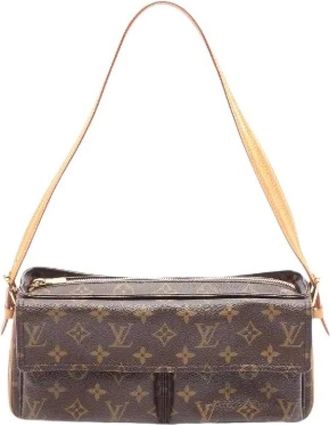 Louis Vuitton Pre-owned Shoulder Bags, female, Brown, Size: ONE SIZE Pre-owned Viva Cite MM Monogram Shoulder Bag
