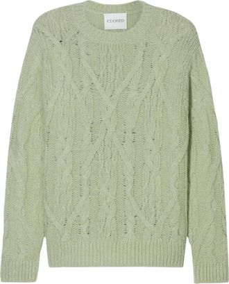 Closed Maglione con lavorazione intrecciata - Verde