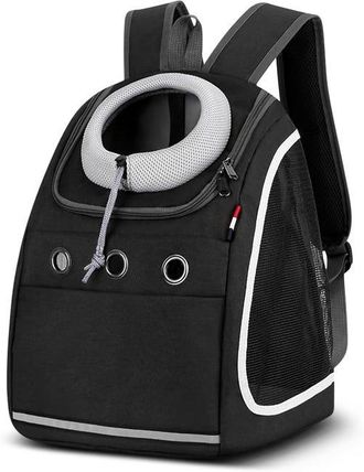 OEM Mochila Negra Para Perros, Port&aacute;til, C&oacute;moda Y Transpirable Para Perros Peque&ntilde;os, Cachorros, Gatos, Mascotas, Viajes Y Senderismo