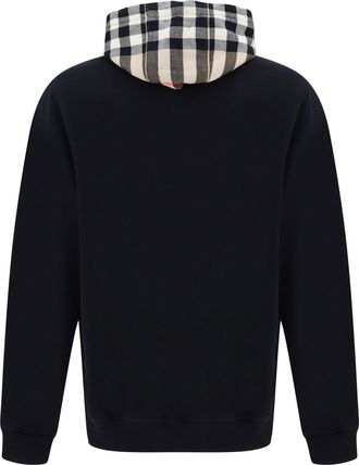 Burberry Mens Samuel Hoodie Black Cotton Sweatshirts Sweater