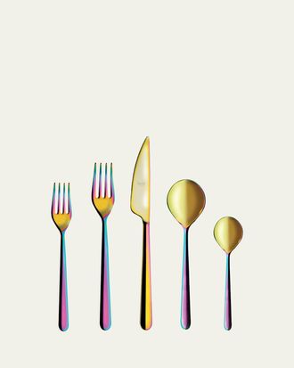 Mepra Linea Rainbow 5-Piece Flatware Set