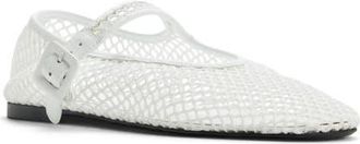 Aldo Alissie Mesh Ballet Flat in White at Nordstrom, Size 7.5