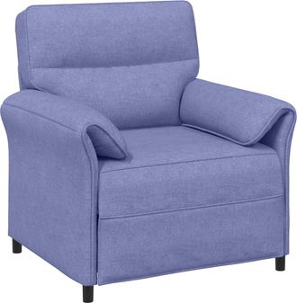 vidaXL Sof&aacute; De Una Plaza Azul Jeans 88 X 83 X 95 Cm Tela Vidaxl