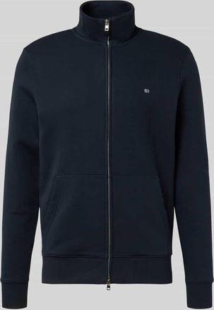 Christian Berg Regular Fit Sweatjacke mit Stehkragen in Marine, Größe 3XL