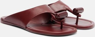 Loewe Toggle leather thong sandals