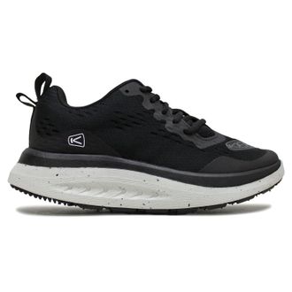 Keen WK400 Textile Womens Low Top Trainers - Black White - Size:UK 6.5