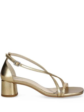 Vagabond crossover strap block-heel sandals - Gold
