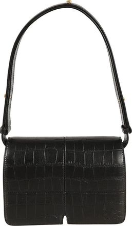 Burberry Schoudertas - Dames - Schoudertassen - Zwart - ONE Size - Su&egrave;de - Tassen