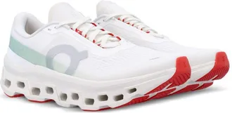 On Running Mens Sneakers Cloudmonster 1 White Recycled Polyester Trainers