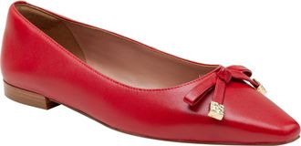 Linea Paolo Nicolis Pointed Toe Flat in Lipstick Red at Nordstrom, Size 8.5