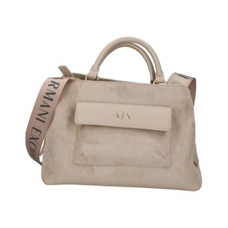 A|X Armani Exchange Fabric Shopper Bag - female - Armani Exchange - Handbags - Beige - ONE SIZE - Bags