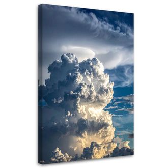 Feeby Impresi&oacute;n De Imagen, Nubes Gris Oscuro Paisaje, 80x120