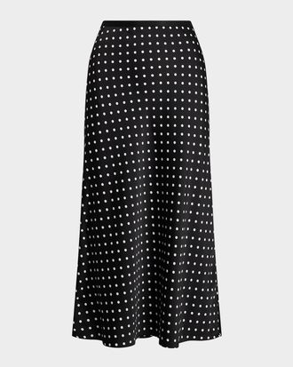 Polo Ralph Lauren Polka-Dot Satin Skirt