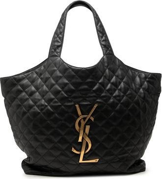 Saint Laurent Pre-owned Saint Laurent Maxi Quilted Lambskin Icare Shopping Tote Ladies 23SUV6DIQJ852Y6S