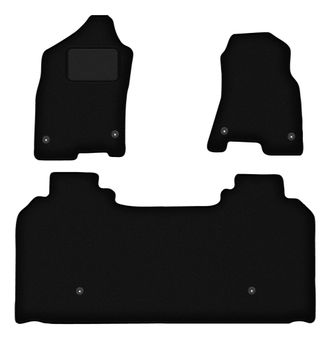 OEM Alfombrillas De Terciopelo Negro Para Dodge Ram 1500 Larga (2019)