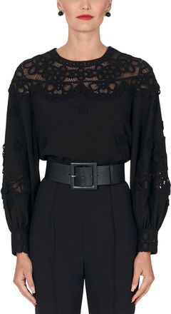 Carolina Herrera Puff Sleeve Top