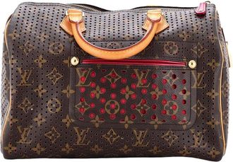 Louis Vuitton Speedy Handbag Perforated Monogram Canvas 30 (Authentic Pre- Loved)