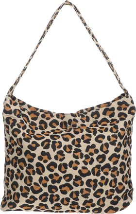 Frcolor Retro Leopard Print Large Capacity Shoulder Bag for Women Casual Shopping Handbag Lightweight Fabric Armpit Tote Idea