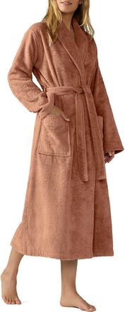 Coyuchi Gender Inclusive Cloud Loom Organic Cotton Robe in Praline at Nordstrom, Size X-Small