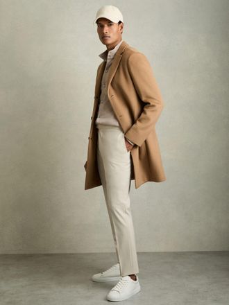 Reiss Found Stone Relaxed Drawstring Trousers, 32, Cream- Resort & Holiday Wear