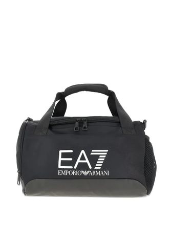 Emporio Armani logo travel bag - unisex - Polyester - One Size - Black