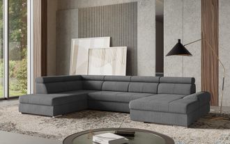 Sit&more Wohnlandschaft »U-Form« mit verstellbaren Kopfteilen, wahlweise mit Bettfunktion