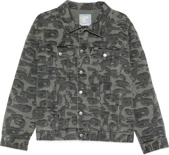 KidSuper Studios Face-camo Denim Jacket