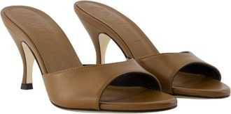 Aeyde Womens Samia Heels Brown Calfskin